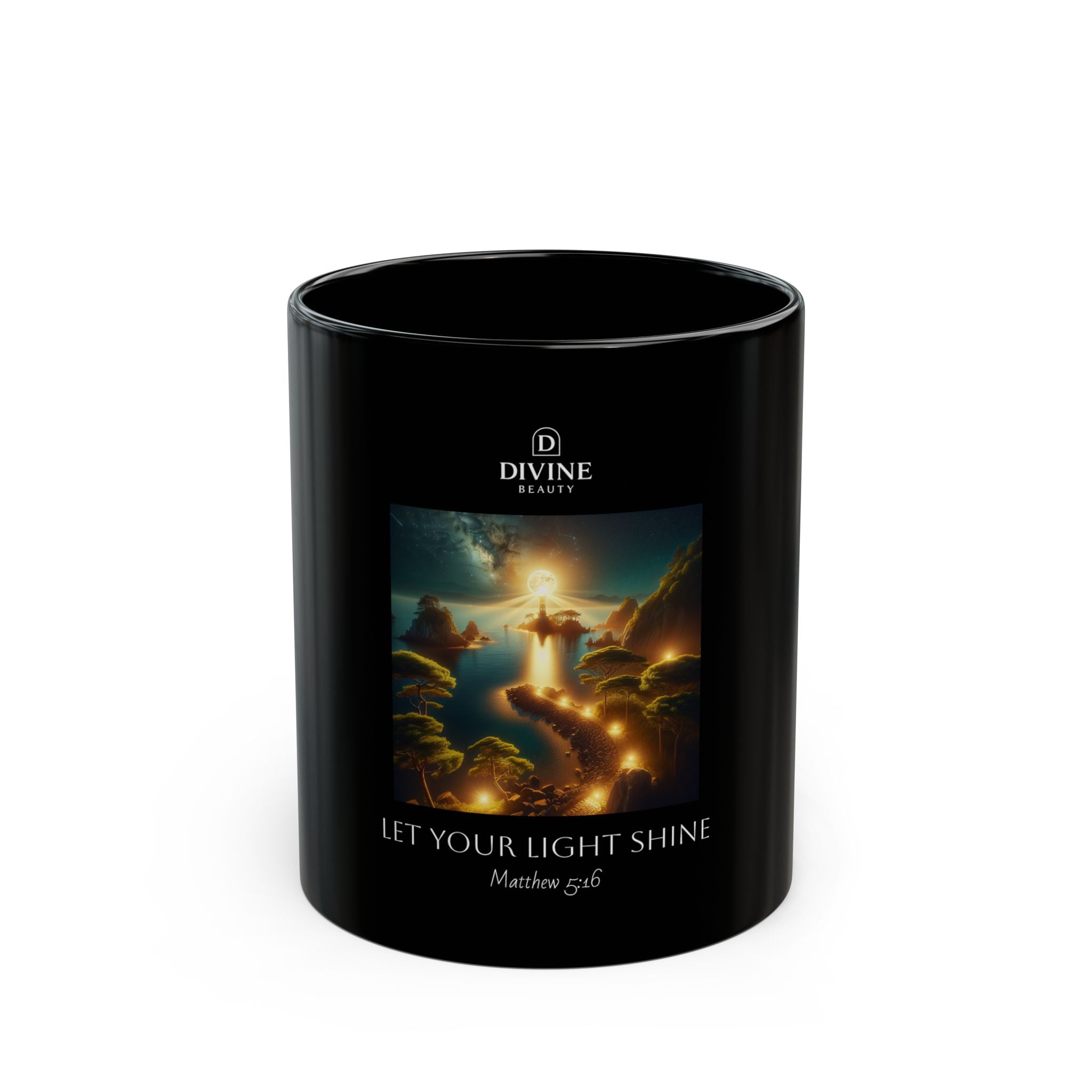 Inspirational Coffee Mug, Black Prayer Mug, Home Decor Gift, Christian Mug, Inspirational Quote Drinkware