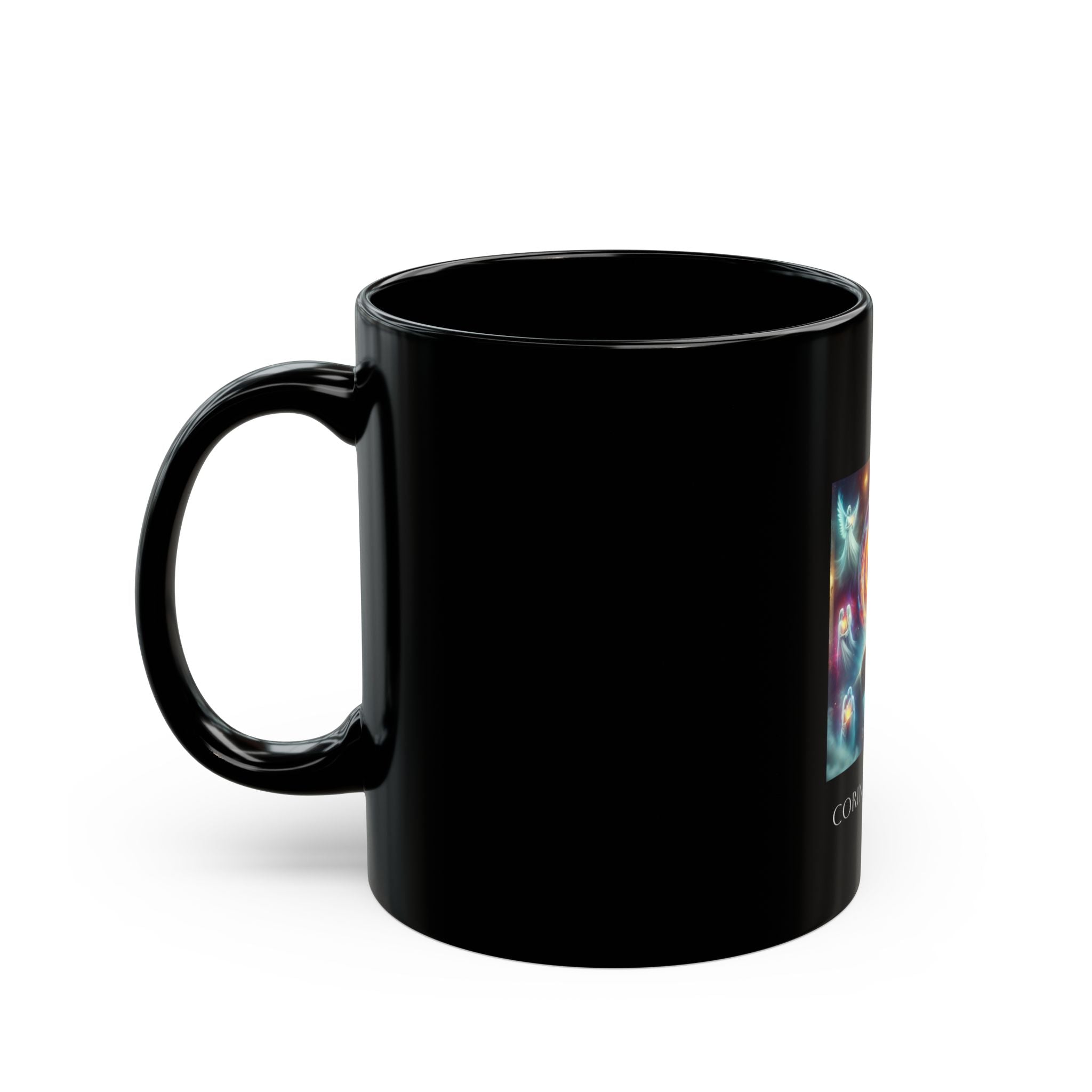 Cool Inspirational Black Mug with Corinthians 13:8 Design, Perfect for Coffee Lovers, Gift for Friends, Motivational Office Decor, [...]