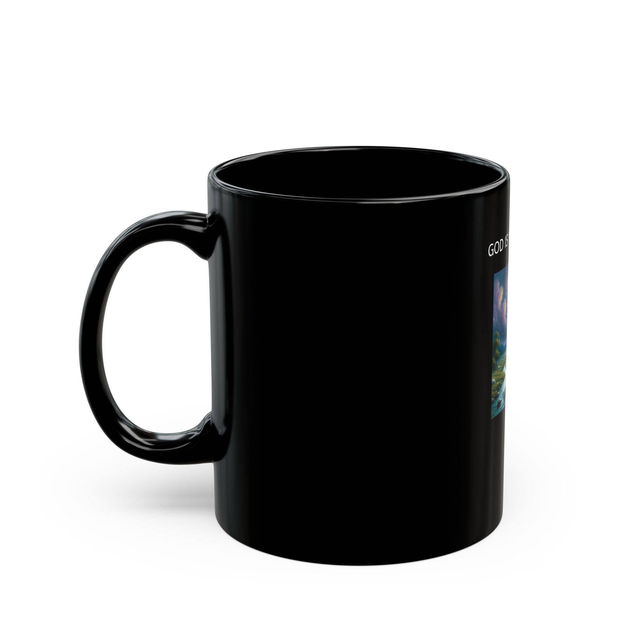 God Is My Shepherd Black Mug - Inspirational Ceramic Coffee Cup, Faith-Based Gift, Religion Decor, Perfect for Church Events, [...]