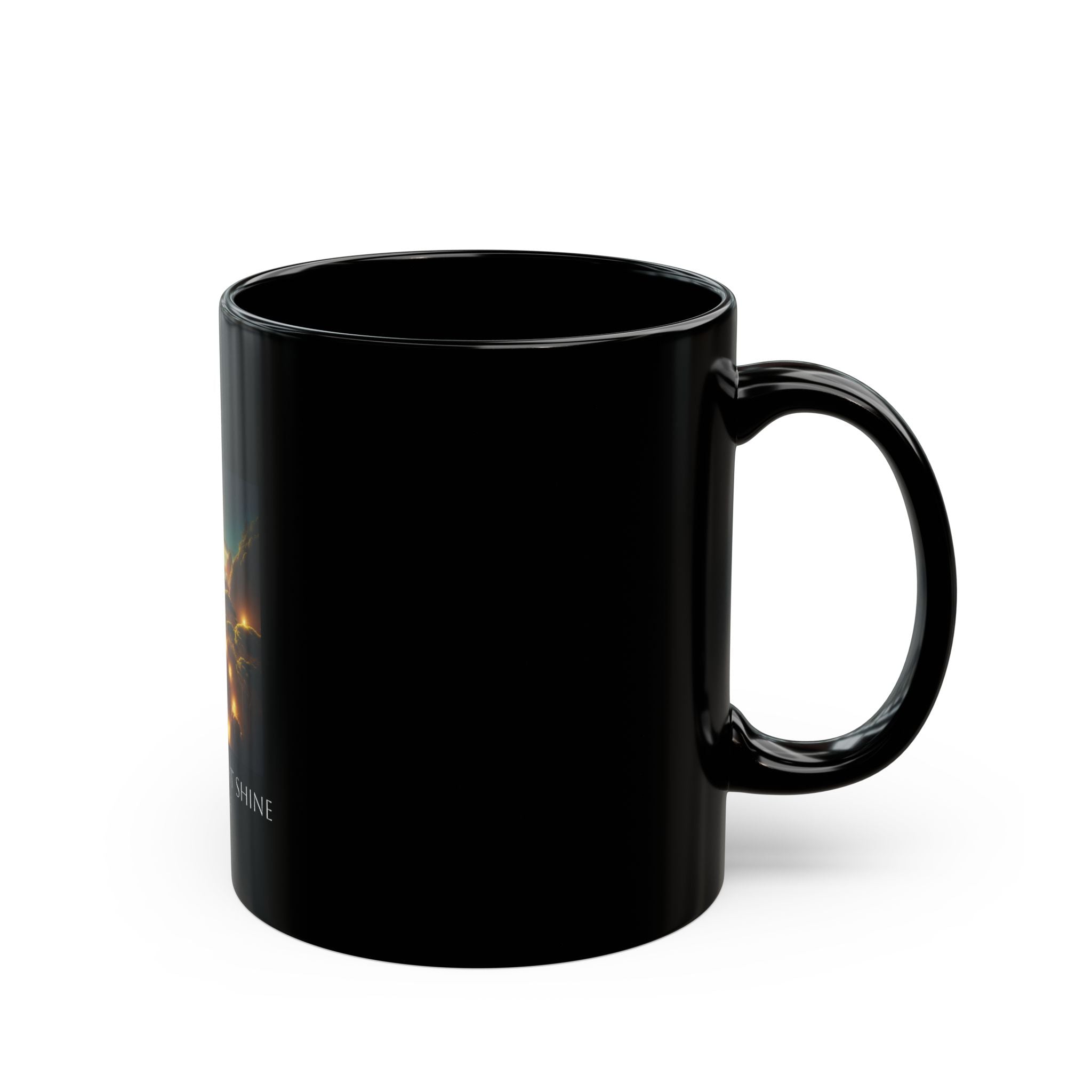 Inspirational Coffee Mug, Black Prayer Mug, Home Decor Gift, Christian Mug, Inspirational Quote Drinkware