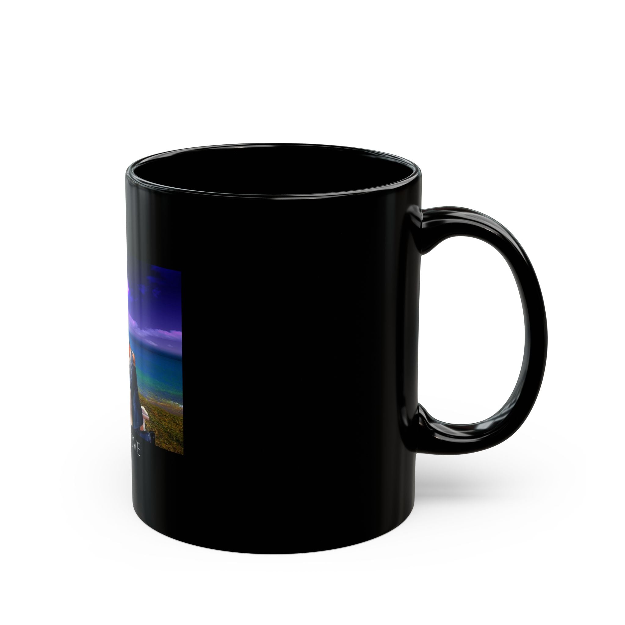 God is Love Black Mug - Inspirational Coffee Cup, Christian Gift, Prayer Mug, Faith-Based Kitchen Decor, Perfect for Holidays